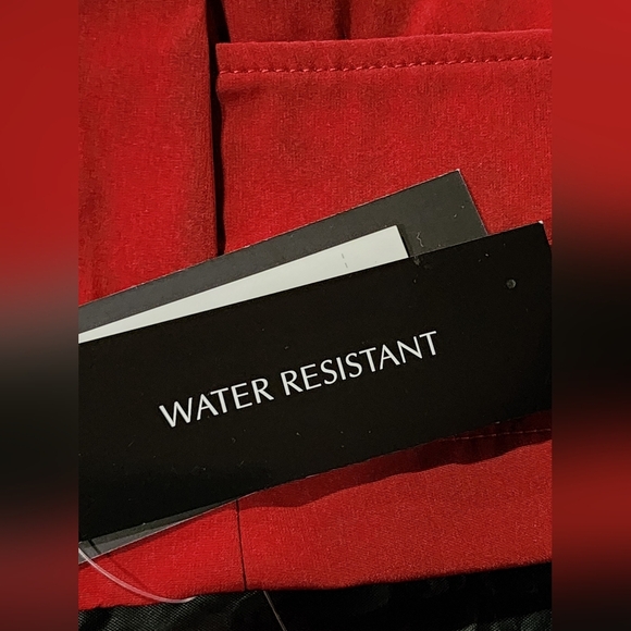 Jones New York red water resistant removeable hooded coat Size Med and Lg NEW - Picture 10 of 11